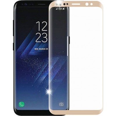 VMAX Γυαλί προστασίας Fullcover 3D FULL CURVED 0.23MM CASE FRIENDLY για Samsung G950 Galaxy S8 - ΧΡΥΣΟ