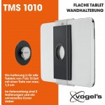 Vogel's Universal Βάση στήριξης τοίχου Wall Pack με HOLDER για Tablet 7"-12" - ΜΑΥΡΟ - VO-TMS1010