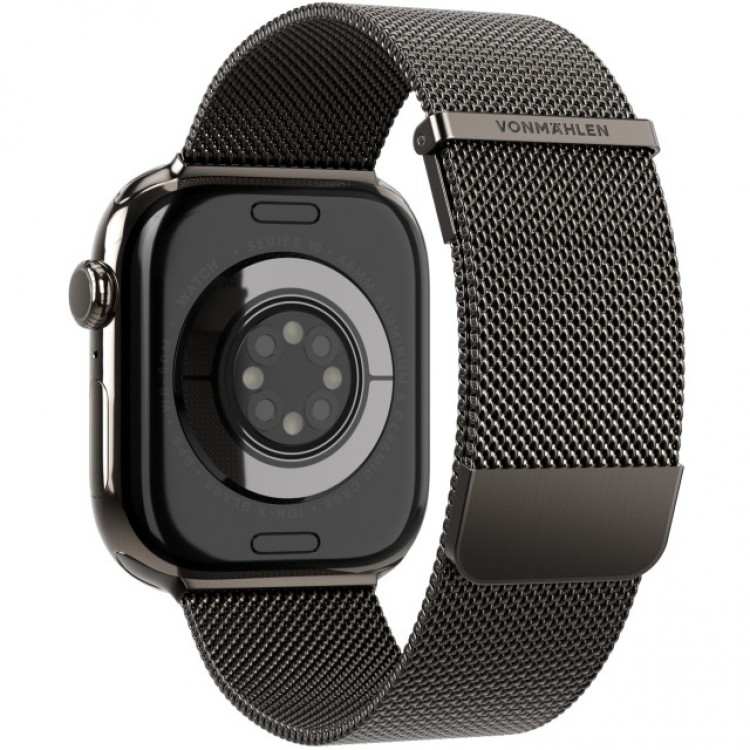 Vonmählen Metal Milanese Loop 2 BAND Λουράκι για Apple Watch SERIES - One Size (44/45/46/49mm) - ΓΚΡΙ ΓΡΑΝΙΤΗΣ - AWS00176