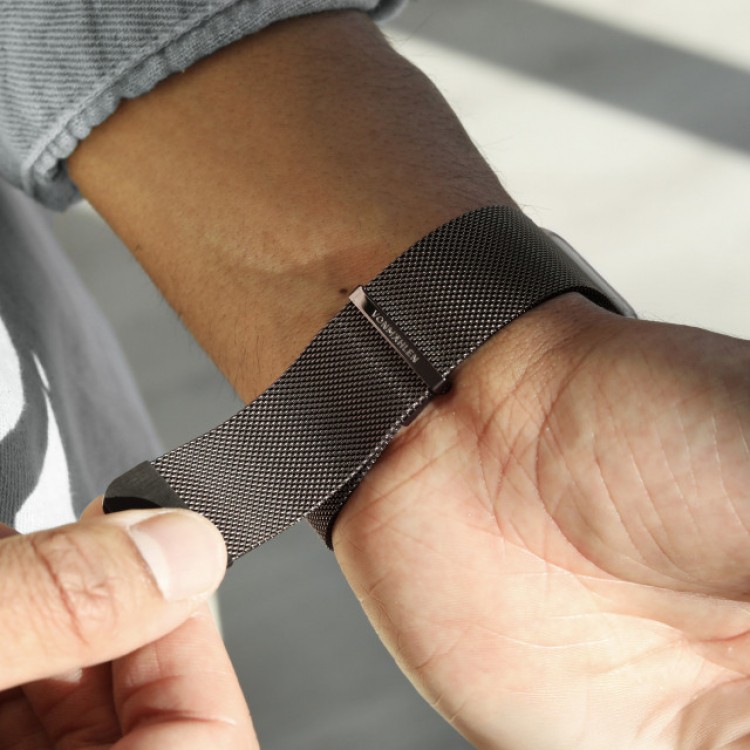 Vonmählen Metal Milanese Loop 2 BAND Λουράκι για Apple Watch SERIES - One Size (44/45/46/49mm) - ΓΚΡΙ ΓΡΑΝΙΤΗΣ - AWS00176