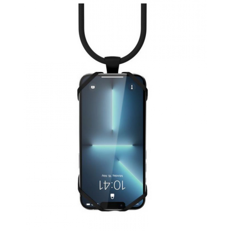 Vonmählen Infinity Plus universal κορδόνι λαιμού με δακτυλίδι για smartphones - ΜΑΥΡΟ - VO-INF-PL-BK