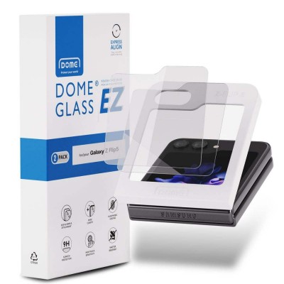 WHITESTONE DOME PREMIUM EZ Γυαλί για SAMSUNG GALAXY Z FLIP 5 2023 - ΔΙΑΦΑΝΟ -  2 TEM - WSD91