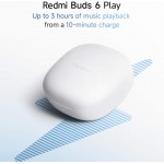 Xiaomi Ασύρματα ακουστικά Earbuds Redmi Buds 6 Play - Bluetooth 5.4, Noise Cancellation, Ergonomic Design - ΛΕΥΚΟ