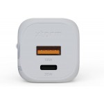 Xtorm Φορτιστής οικιακός Ultra-Wall 35W GaN2 PD Power Delivery DUAL, USB-A και USB-C PORT - ΛΕΥΚΟ - XT-XEC035