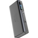 XTORM Nova Pro Ultra FastCharge USB-C Powerbank Αλουμινίου 20K, 130W, 20.000mA με Smart Οθόνη για Notebook,Smartphones,Tablets - XT-XNP200 - ΓΚΡΙ ΜΑΥΡΟ