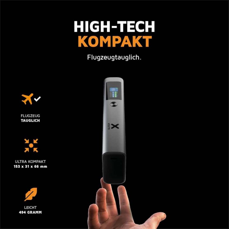 XTORM Nova Pro Ultra FastCharge USB-C Powerbank Αλουμινίου 20K, 130W, 20.000mA με Smart Οθόνη για Notebook,Smartphones,Tablets - XT-XNP200 - ΓΚΡΙ ΜΑΥΡΟ