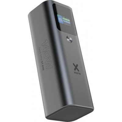 XTORM Nova Pro Ultra FastCharge USB-C Powerbank Αλουμινίου 27K, 140W, 27.600mA με Smart Οθόνη για Notebook,Smartphones,Tablets - XT-XNP276 - ΓΚΡΙ ΜΑΥΡΟ