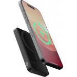 Xtorm MagCharge Pro universal Μαγνιτικό Power Bank 5.000mAh με USB-C, LED - ΜΑΥΡΟ - XT-FS5W051