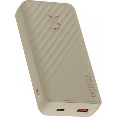 XTORM Powerbank Go 2 15W FastCharge, 1 x USB-A - 1 x USB-C,  20.000mAh - XT-XG2202 - Clay ΜΠΕΖ