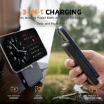 Xtorm MagCharge Pro universal Μαγνιτικό Power Bank 10.000mAh με USB-C, LED και βάση - ΜΑΥΡΟ - XT-FS5W101