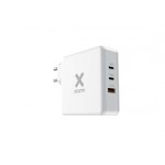 Xtorm 140W Φορτιστής οικιακός τοίχου 2XUSB-C PD, 1XUSB-A EPR GaN για MacBook και Φορητούς Υπολογιστ΄ες - ΛΕΥΚΟ - XT-XAT140