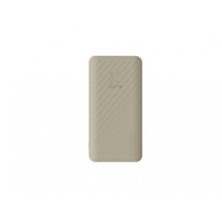 XTORM Powerbank Go 2 15W FastCharge, 1 x USB-A - 1 x USB-C,  20.000mAh - XT-XG2202 - Clay ΜΠΕΖ