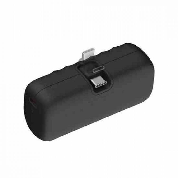 XTORM Go2 20W PowerShot PowerBank με USB-C PD αναδιπλούμενο βύσμα, 5000mAh - ΜΑΥΡΟ - XT-XG2PS051