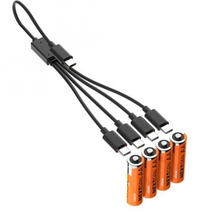 Xtorm NextGen Επαναφορτιζόμενες AA Μπαταρίες με USB-C θύρα - 4 ΤΕΜ. - XT-XNG2AB4
