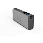 XTORM Nova Pro Ultra FastCharge USB-C Powerbank Αλουμινίου 20K, 130W, 20.000mA με Smart Οθόνη για Notebook,Smartphones,Tablets - XT-XNP200 - ΓΚΡΙ ΜΑΥΡΟ