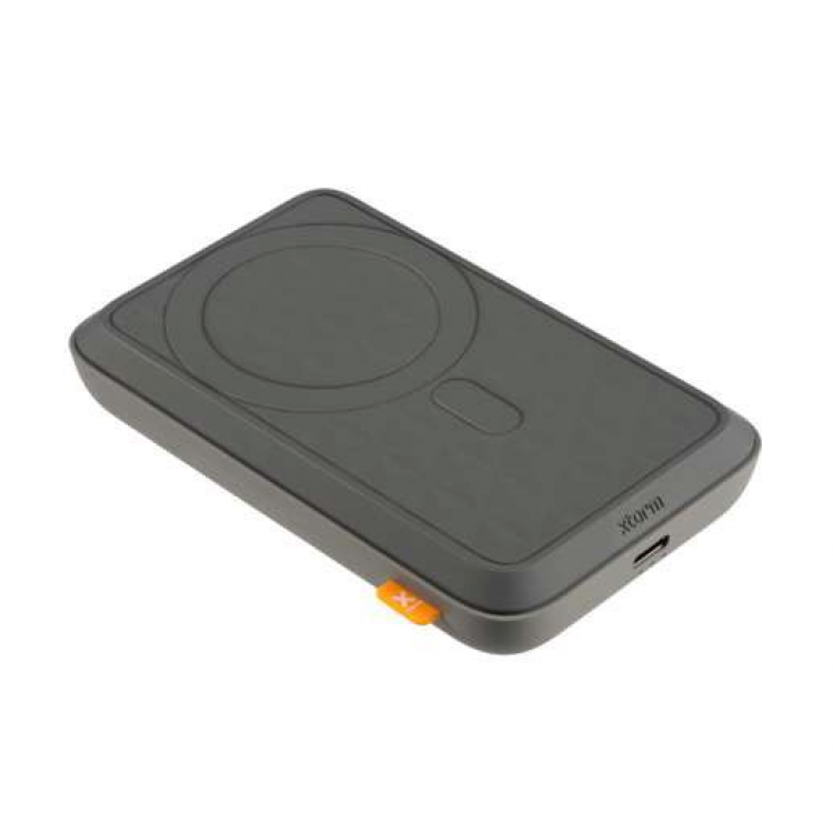 XTORM MAGSAFE Magnetic Wireless PowerBank 10K με MAGSAFE, 18W με Θύρα USB-C,Μαγνητικός Φορητός Ασύρματος Φορτιστής 10.000mAh - XT-FS400-10K - ΓΚΡΙ