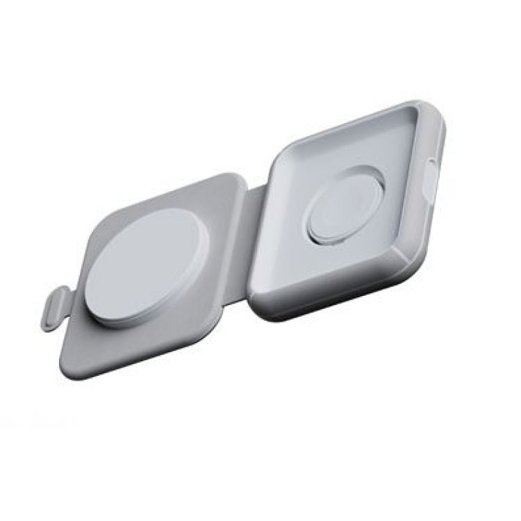 Xtorm 2-in-1 15W Foldable Travel Σταθμός Ασύρματης Φόρτισης για Apple iPhone, Apple Watch Series - ΛΕΥΚΟ - XT-XWF21 