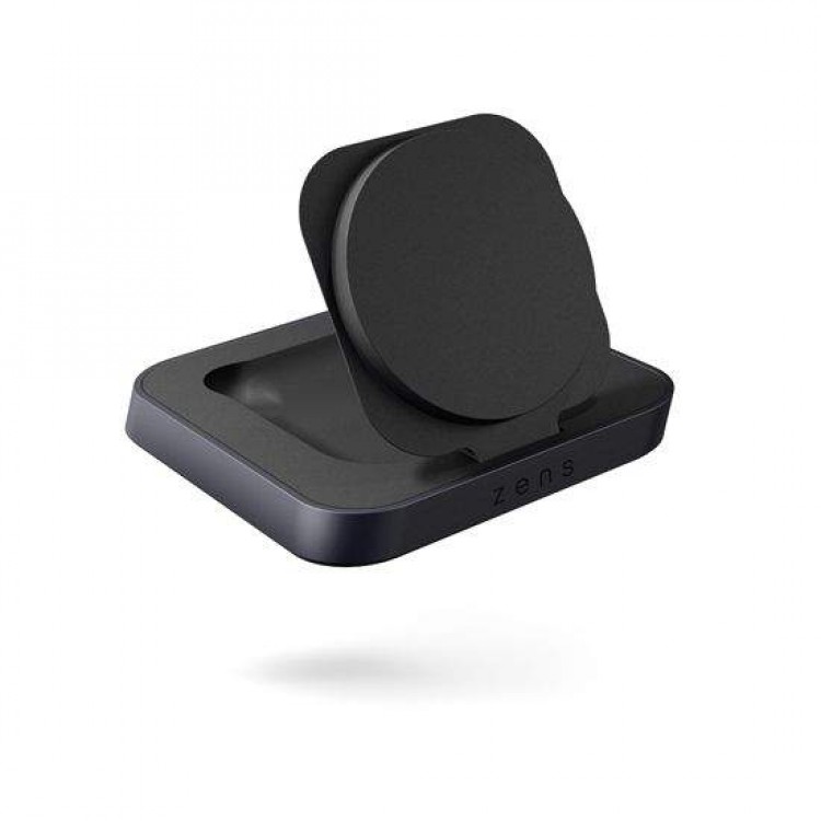 Zens NIGHT STAND MagSafe Σταθμός Φορτιστής Αλουμινίου 15W για Apple iPhone series - BLACK - ZE-ZESC16B-00