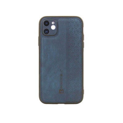 Bodycell Pattern Leather Backcover iPhone 11  Blue