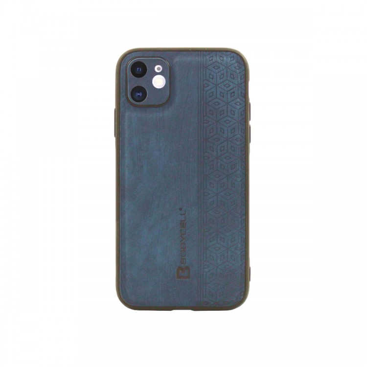 Bodycell Pattern Leather Backcover iPhone 11  Blue