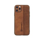 Bodycell Pattern Leather Backcover iPhone 11 Pro  Brown