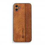 Bodycell Pattern Leather Backcover Samsung A04E  Brown