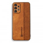 Bodycell Pattern Leather Backcover Samsung A13 4G Brown