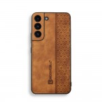 Bodycell Pattern Leather Backcover Samsung S21 FE Brown