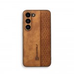 Bodycell Pattern Leather Backcover Samsung S23  Brown