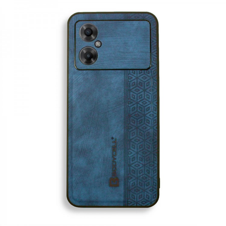 Bodycell Pattern Leather Backcover Xiaomi Poco M4 5G Blue
