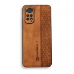 Bodycell Pattern Leather Backcover Xiaomi Note 11S/Note 11 Brown