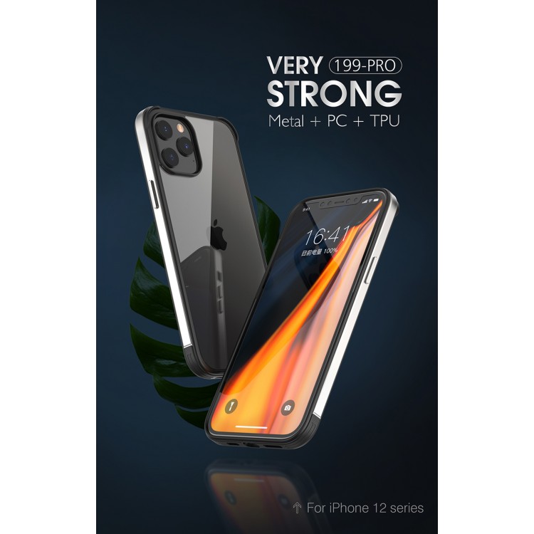 Bodycell Back Cover + Aluminium Bumper For iPhone 11 Pro  Red