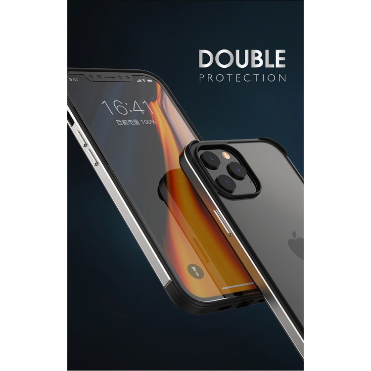 Bodycell Back Cover + Aluminium Bumper For iPhone 11 Pro  Red