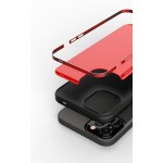 Bodycell Back Cover Glass + Aluminium Bumper For iPhone 12 Mini Red