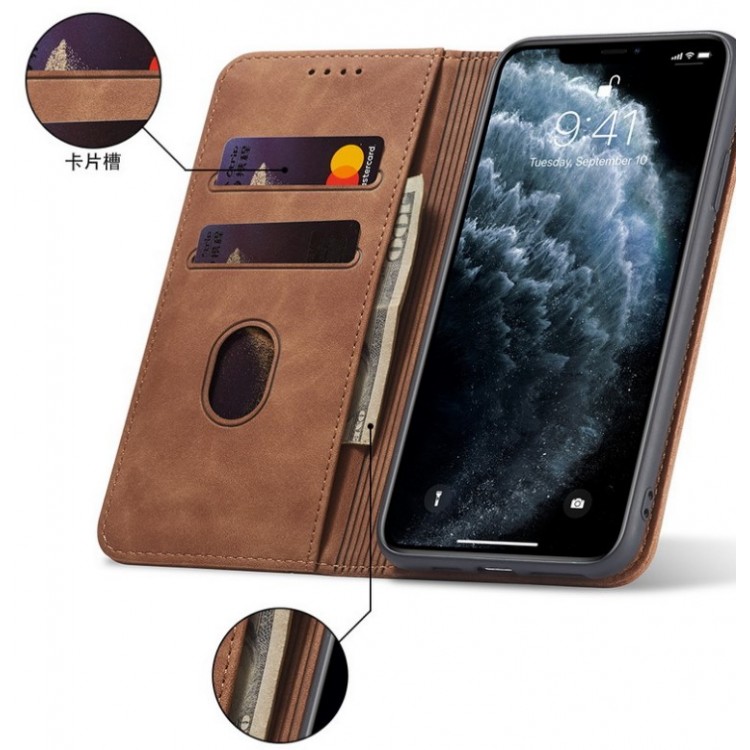Bodycell Book Case Pu Leather iPhone 12 Mini Black