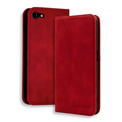 Bodycell Book Case Pu Leather iPhone 7/8/SE 2020 Red
