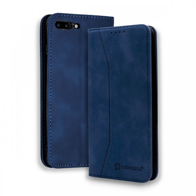 Bodycell Book Case Pu Leather iPhone 7/8 Plus Blue