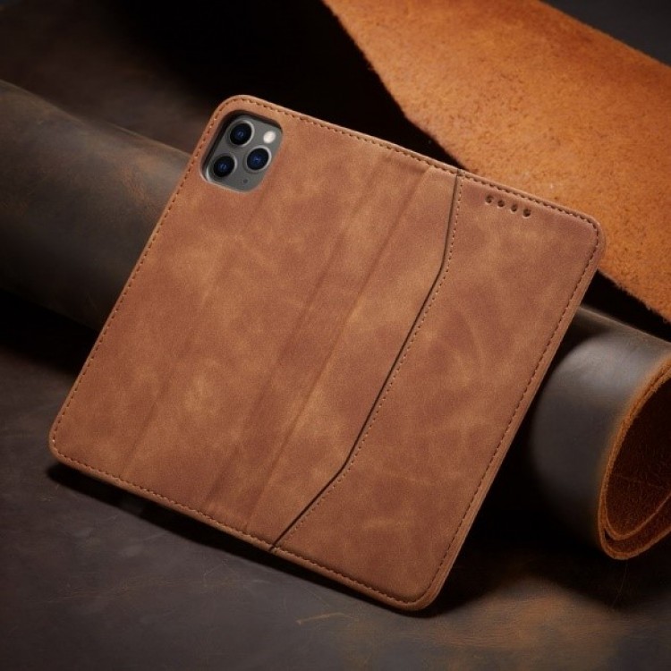 Bodycell Book Case Pu Leather iPhone 11  Brown