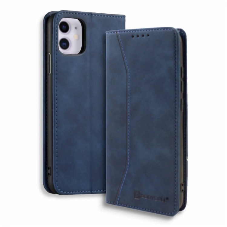 Bodycell Book Case Pu Leather iPhone 11  Blue