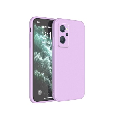 Bodycell Square Liquid Silicon Case Realme 9i 4G Light Violet