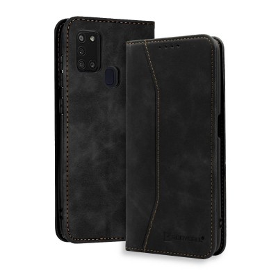 Bodycell Book Case Pu Leather Samsung A21S Black