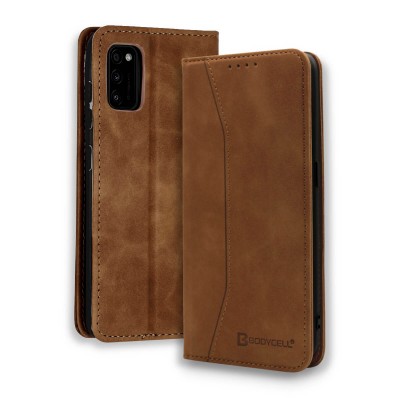 Bodycell Book Case Pu Leather Samsung A41 Brown