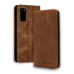 Bodycell Book Case Pu Leather Samsung S20  Brown