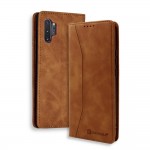 Bodycell Book Case Pu Leather Samsung Note 10 Plus Brown