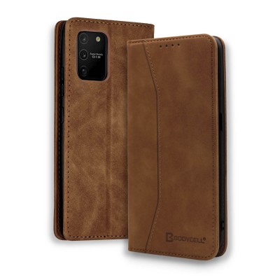Bodycell Book Case Pu Leather Samsung S10 Lite Brown