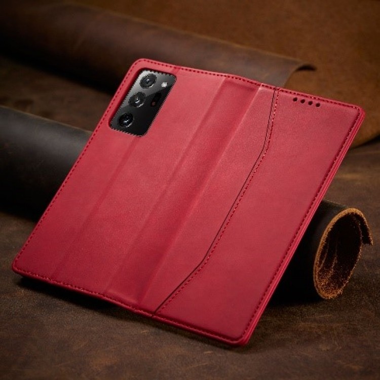 Bodycell Book Case Pu Leather Samsung Note 20 Ultra Red