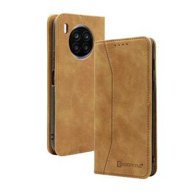 Bodycell Book Case Pu Leather Huawei Nova 8i Brown