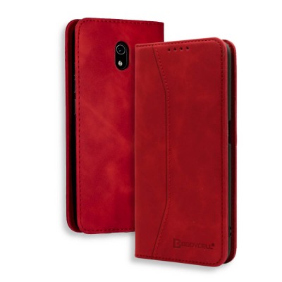 Bodycell Book Case Pu Leather Xiaomi Redmi 8A Red