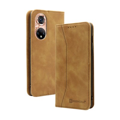 Bodycell Book Case Pu Leather Huawei Honor 50  Brown