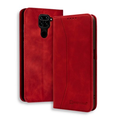 Bodycell Book Case Pu Leather Xiaomi Note 9 Red